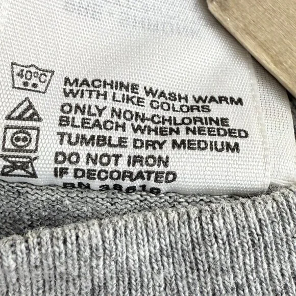 Vintage Bass Pro Shops Shirt Mens Large Gray American Flag Fish Fishing USA Made - Picture 9 of 12